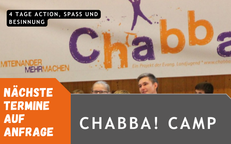 Das Chabba Camp - ein Angebot der Evangelischen Landjugend