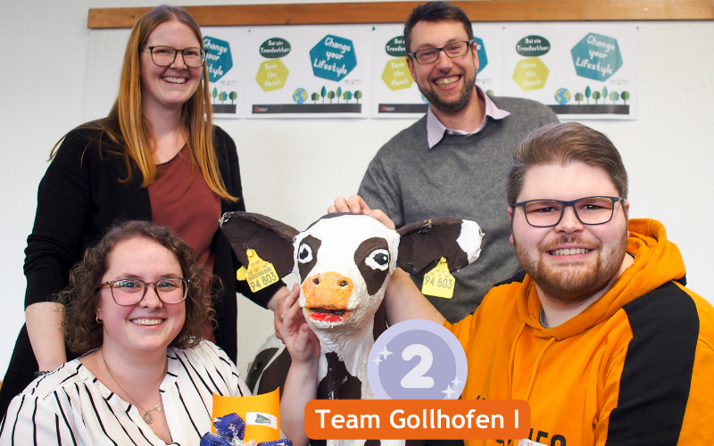 Platz 2 des ELJ Landesquiz 2023: Team Gollhofen I (Miriam Hahn, Anja Trabert, Max Klein, Thorsten Gunz)